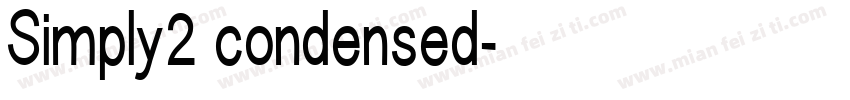 Simply2 condensed字体转换